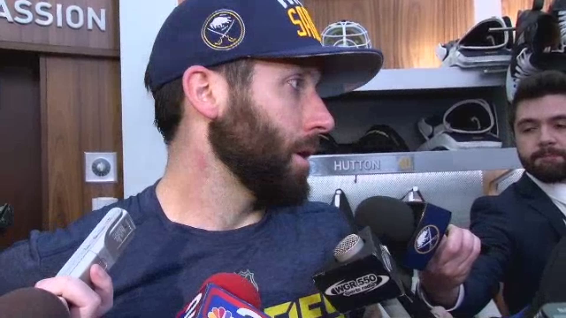 The Sabres react to Saturday afternoon's win over the Washington Capitals.