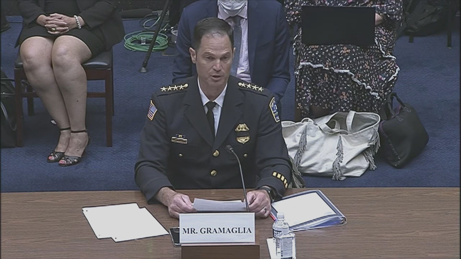 Buffalo Police Commissioner testifies in front of House Oversight Committee regarding gun violence following mass shooting in Buffalo on May 14.