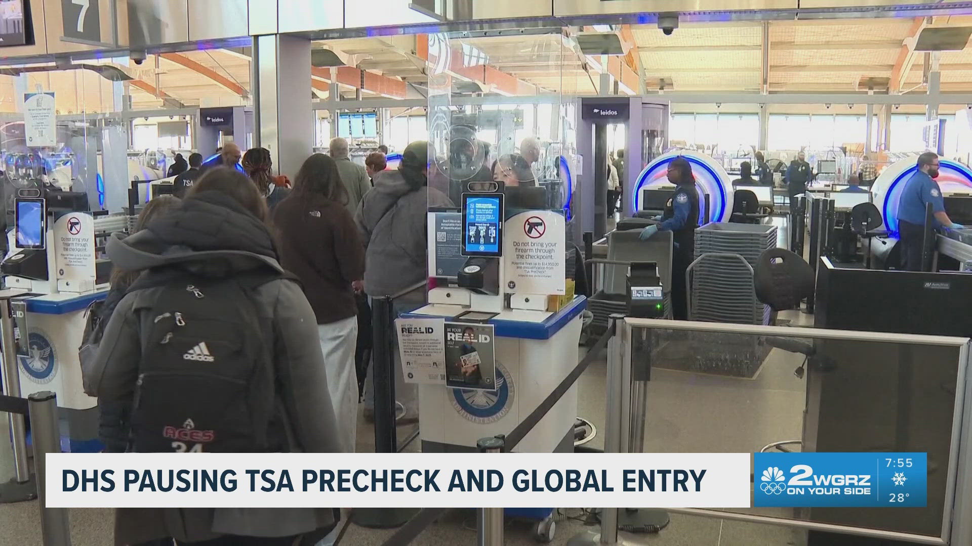 Precihack DHS pauses TSA PreCheck and other programs amid funding lapse | wgrz.com