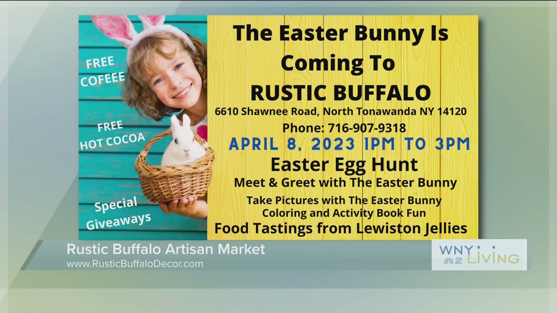 WNY Living - April 1st - Rustic Buffalo Artisan Market ( THIS VIDEO IS SPONSORED BY RUSTIC BUFFALO ARTISAN MARKET)