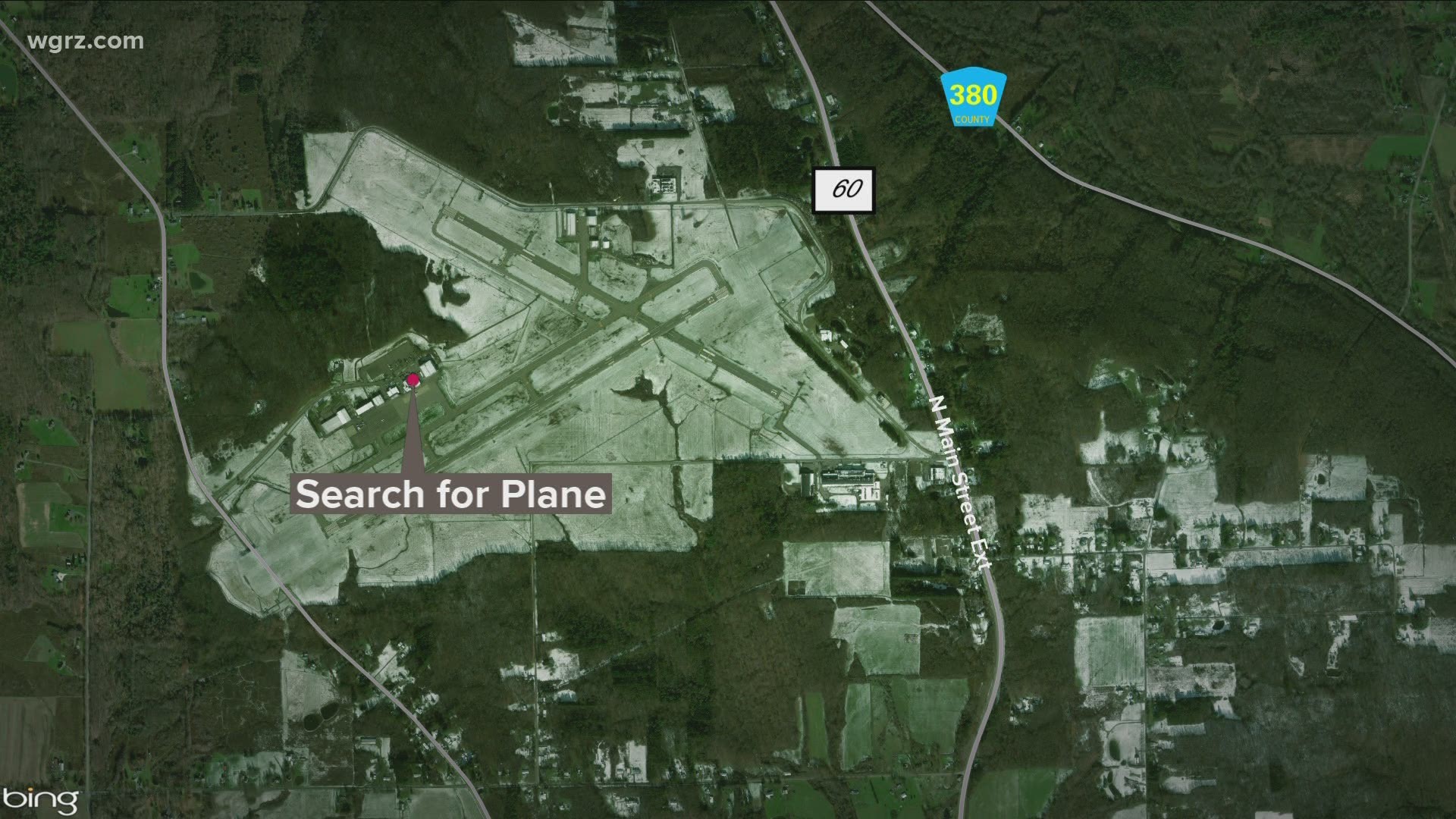 Search for plane near Jamestown Airport