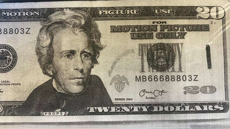 For motion picture' was written on fake $50 bill found in Marysville