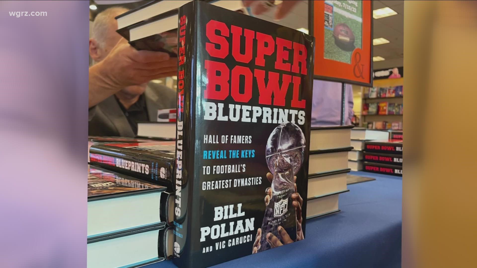 Bill Polian was in town on Friday night to sign copies of his new book "Super Bowl Blueprints."