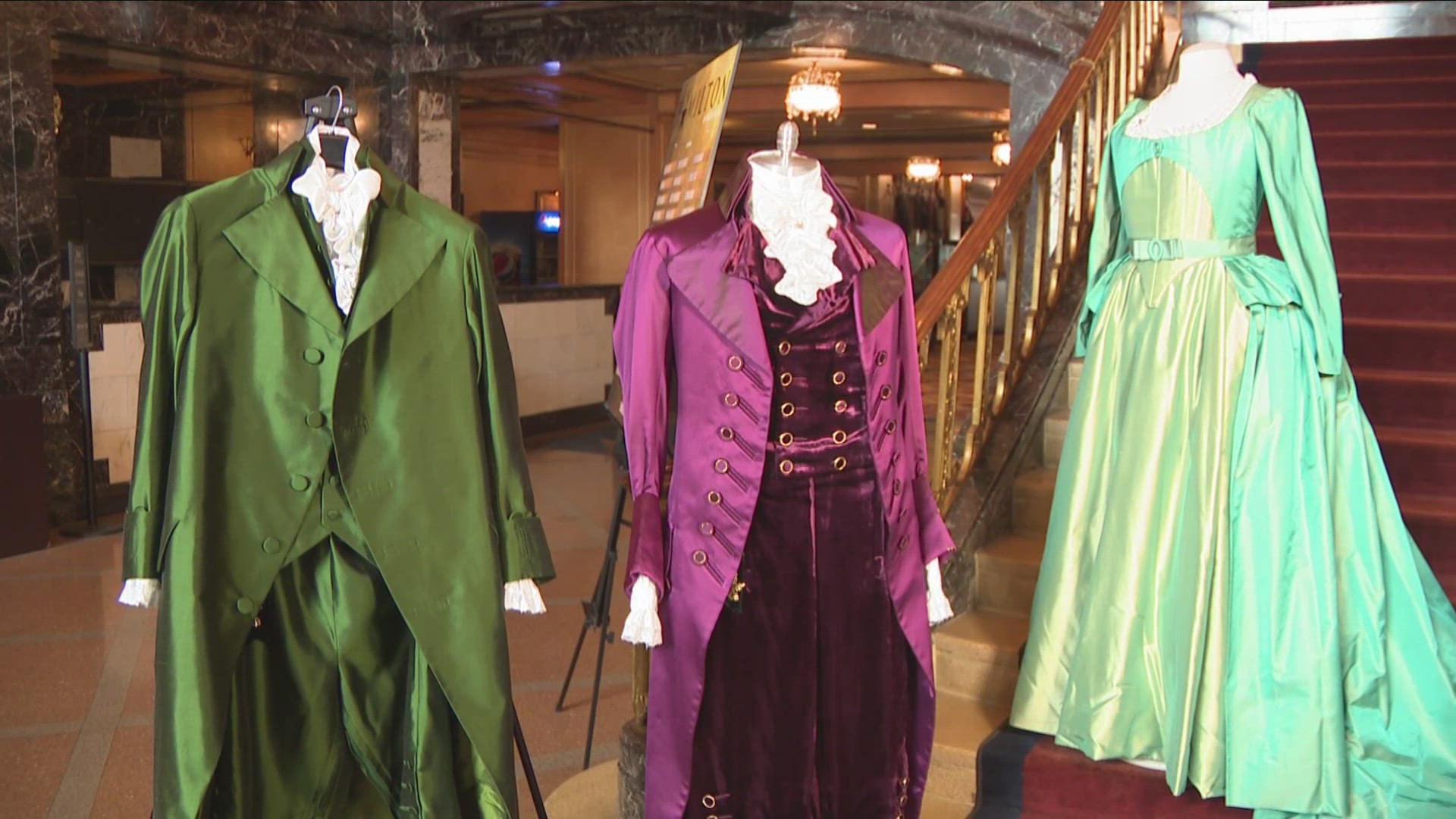 Besides the music, the costumes captivate an audience. locals are brought in to help the wardrobe supervisor. Eliza's silk dress looks as if she's floating.