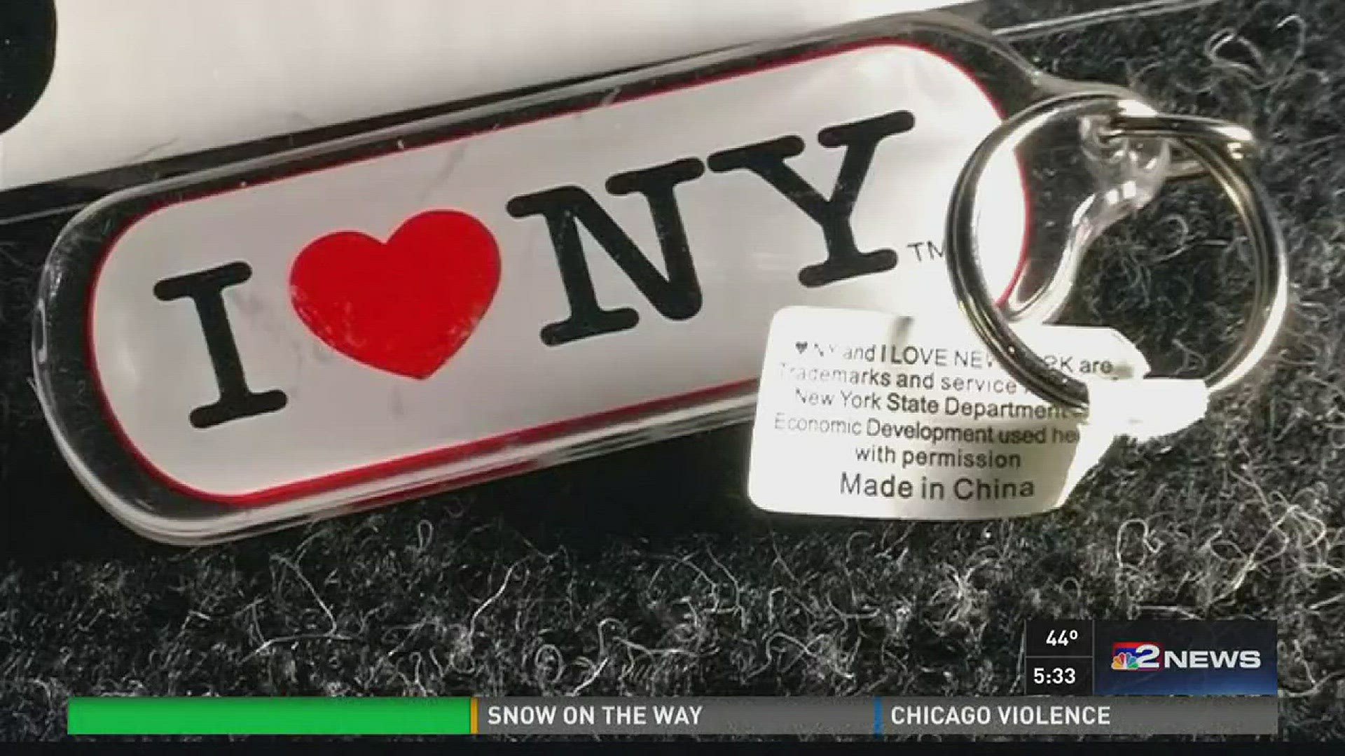 "I LOVE NEW YORK" ITEMS MADE OVERSEAS