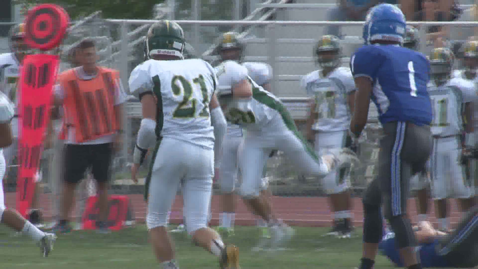 Williamsville North improved to 2-0 on the season with a 22-12 win over Kenmore West at Crosby Field in Kenmore Saturday afternoon.