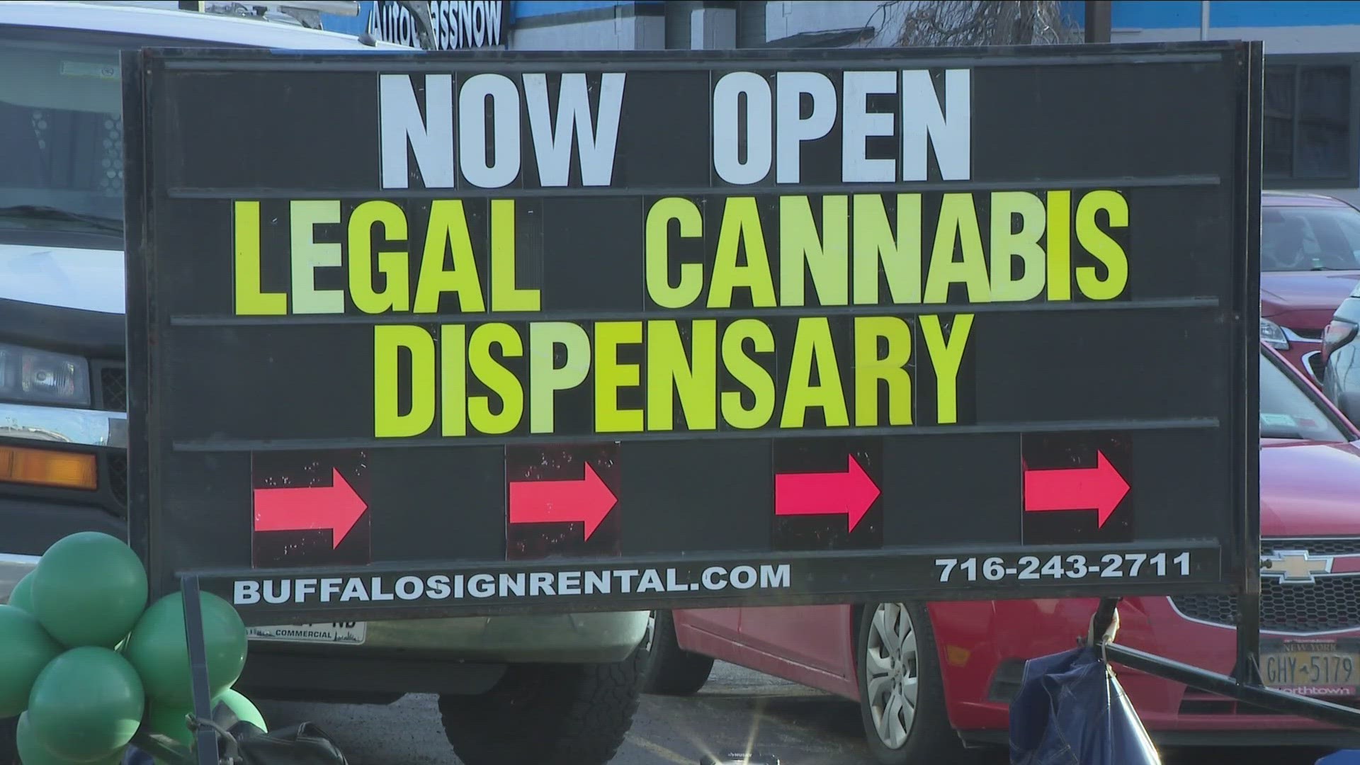 Puffalo Dreams their legal dispensary opened on Niagara Falls Blvd. in Buffalo. But NYS is concerned about all of the illegal shops popping up.