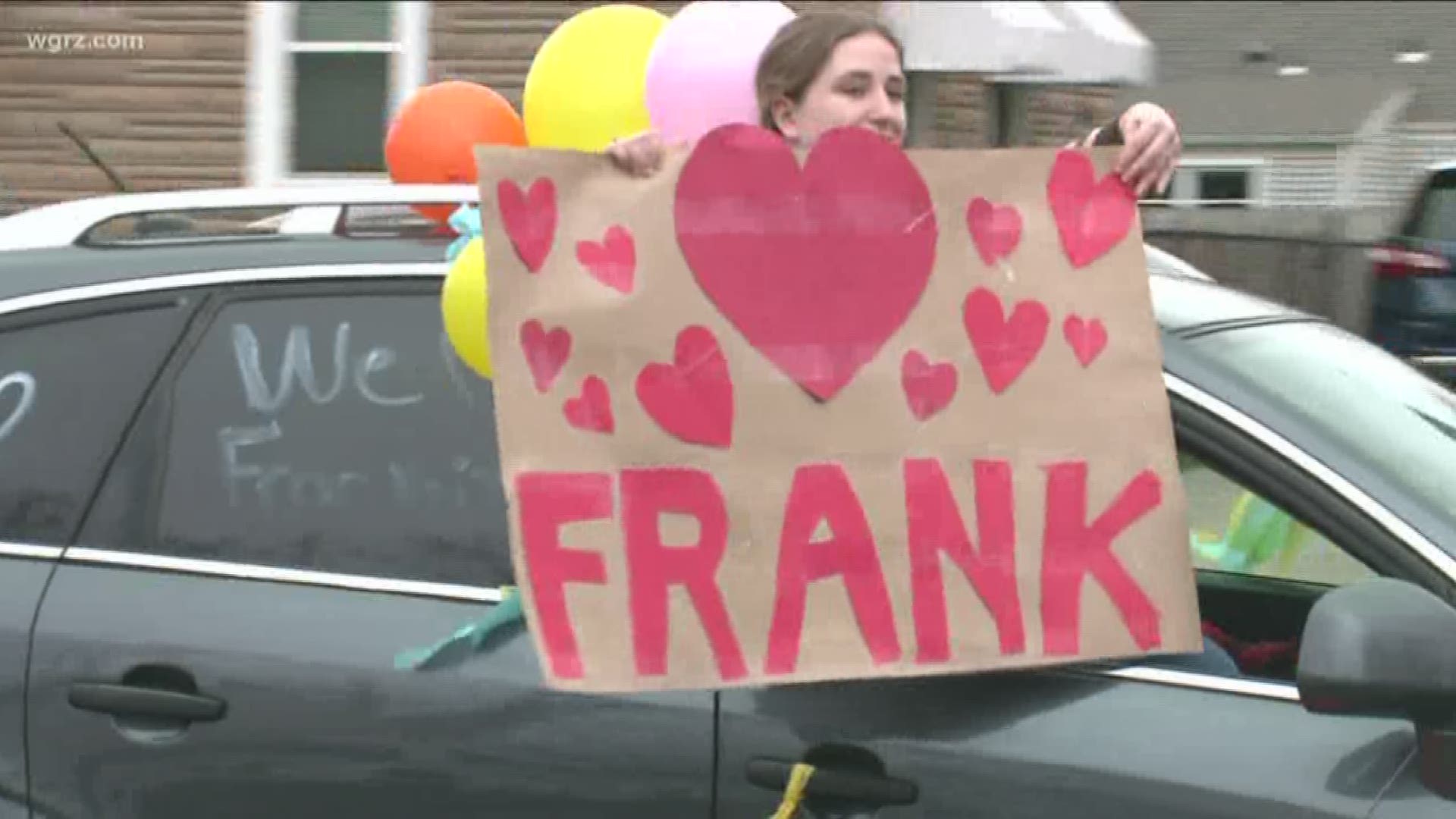 A parade wad held in Cheektowaga earlier tonight for Frank Caruana. Organizers say he's dealing with liver failure and can't have visitors come see him.