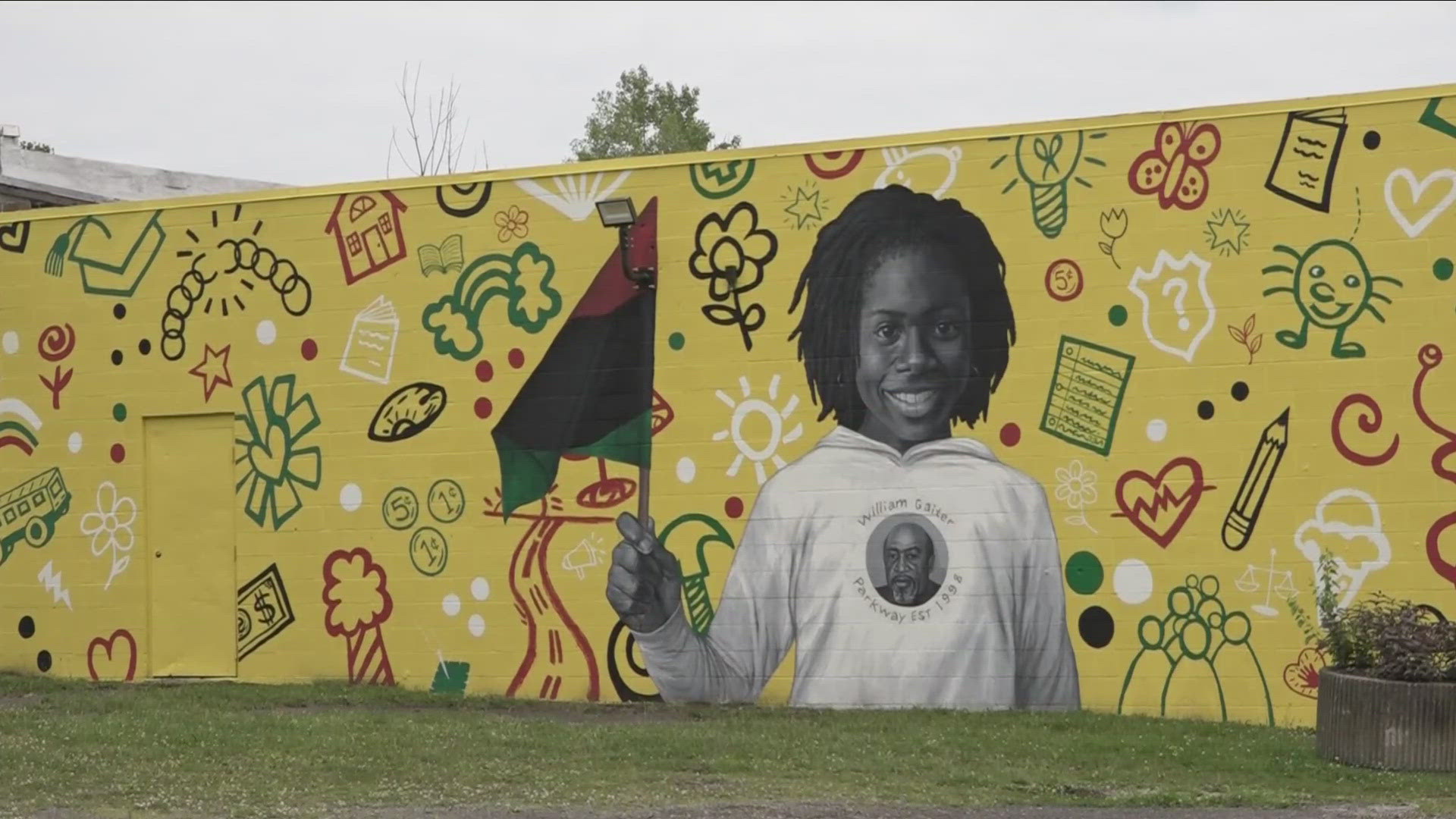 A mural paying respect to the past and the future is happening on the city's East Side.