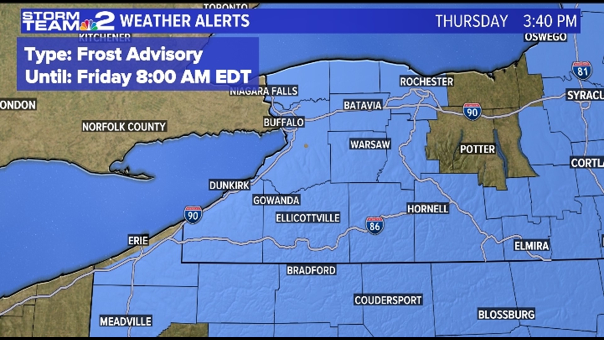 Frost Advisory has expired