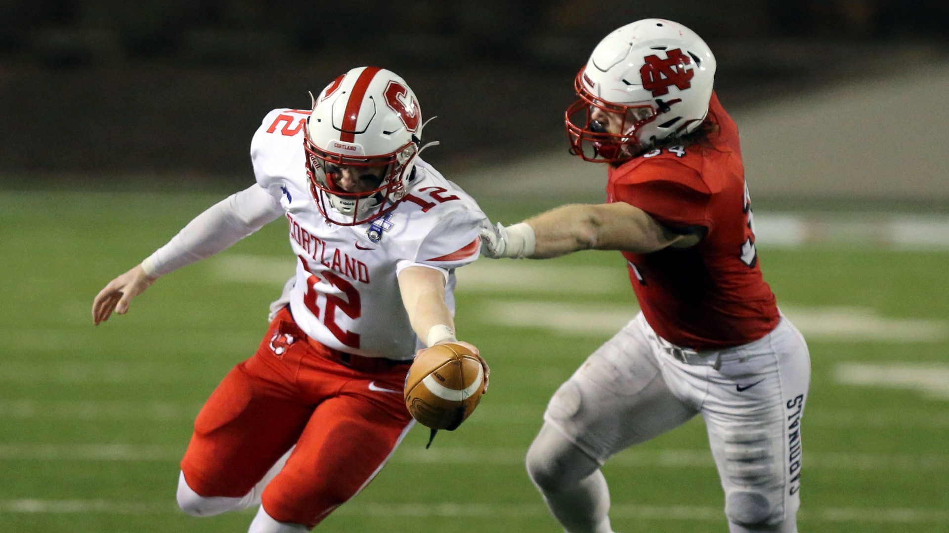 Cortland football game score Cortland upends North Central