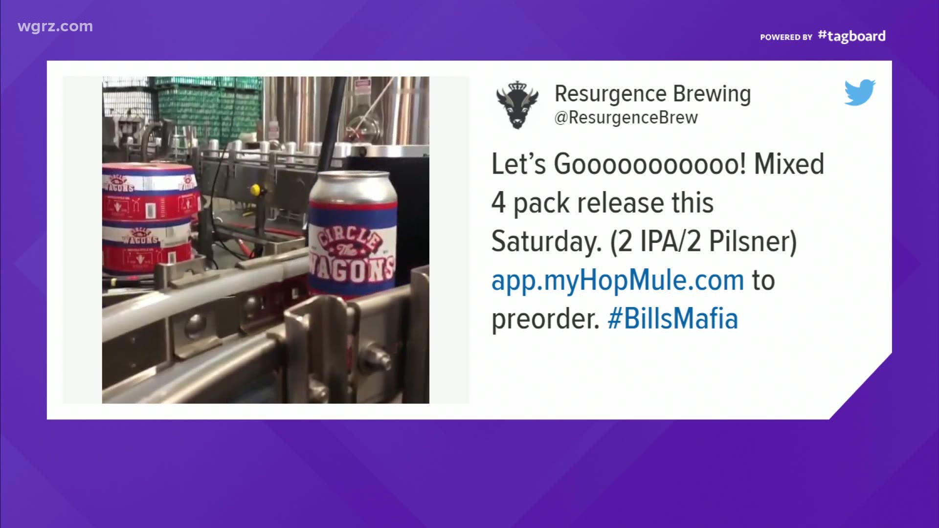 We're open for the Bills game - Resurgence Brewing Company