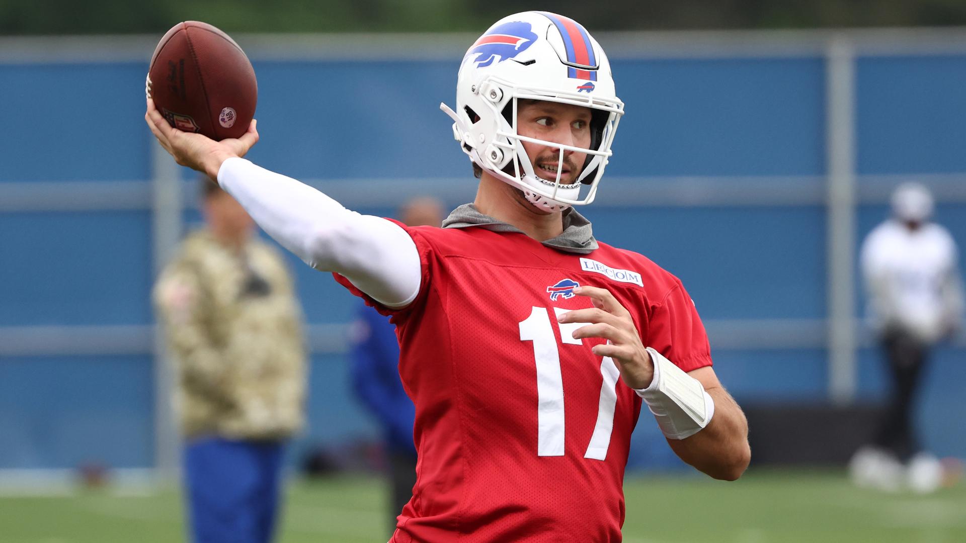 Buffalo Bills quarterback Josh Allen is focused on improving his efficiency by refining his throwing motion in the offseason.