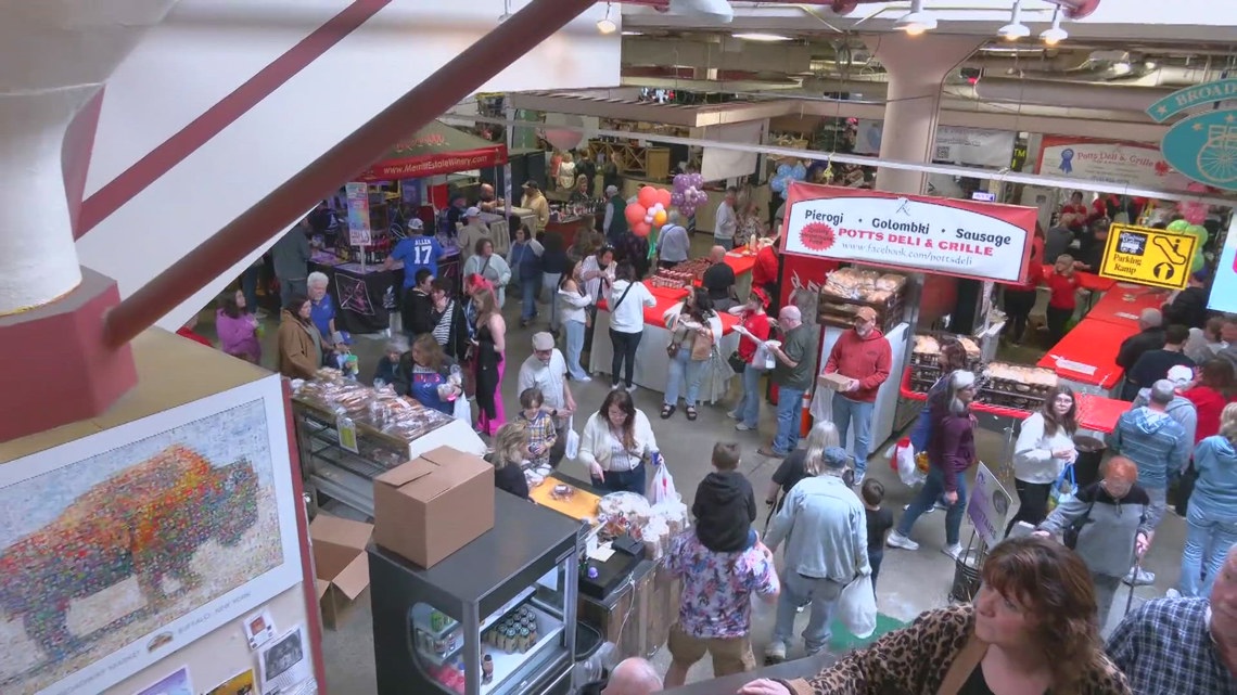 Broadway Market kicks off Easter season with blessing and ribbon cutting