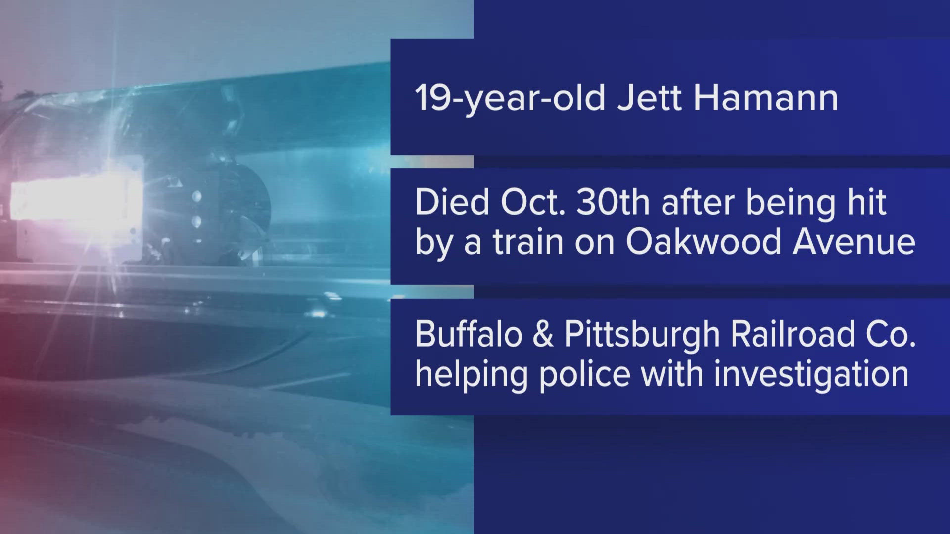 East Aurora teen identified after train crash