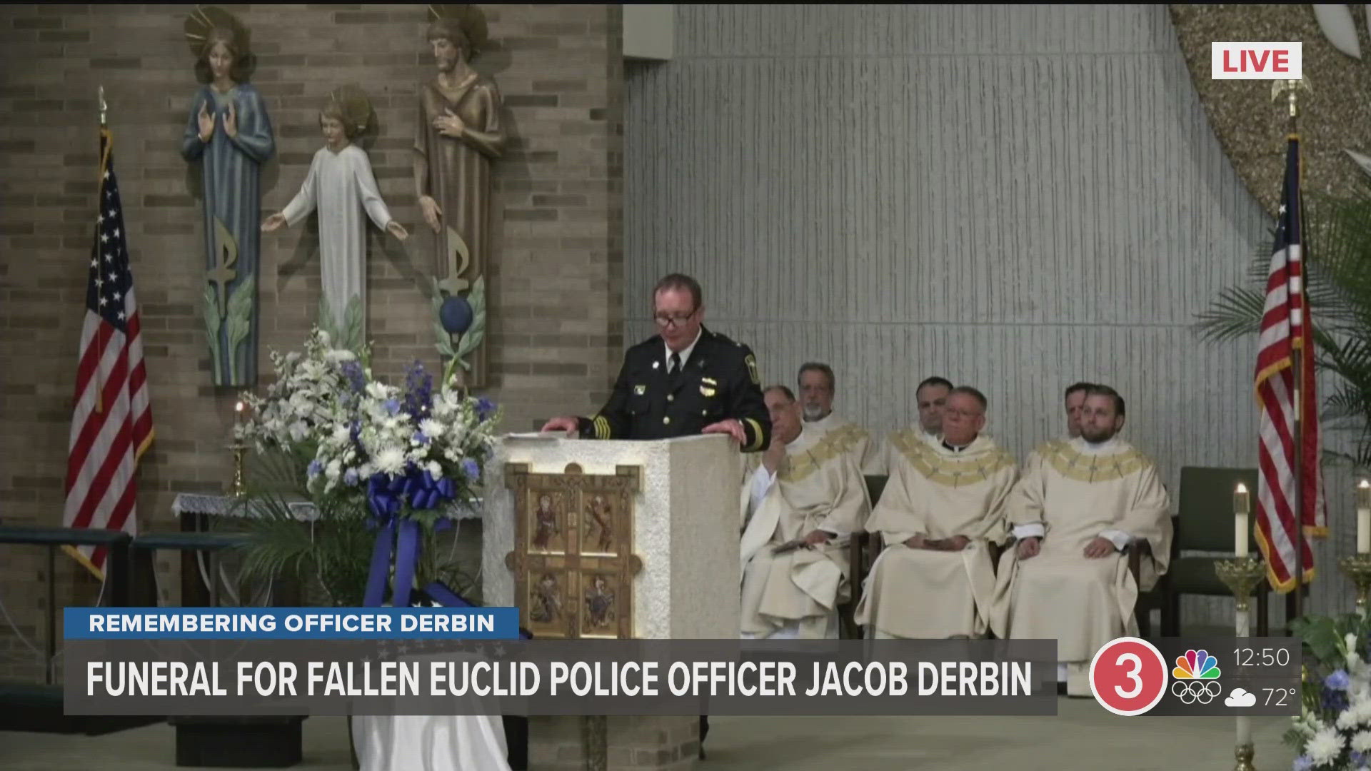 Live Coverage Of Funeral For Euclid Police Officer Jacob Derbin | Wgrz.com