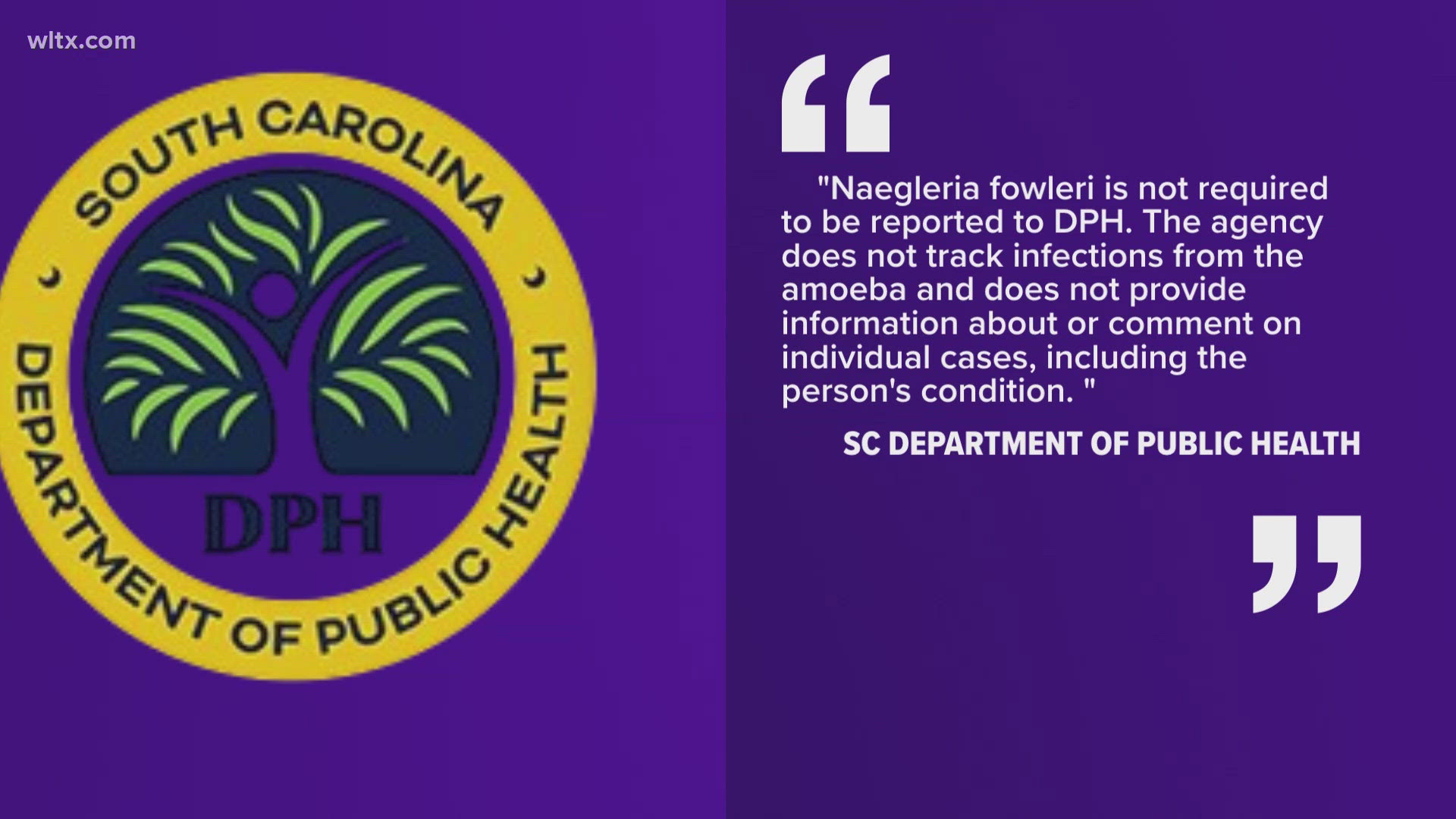 Naygleria Flowllery is the brain eating amoeba and the Department of Health  confirms a case here the week of July 7th but hasn't said where. 