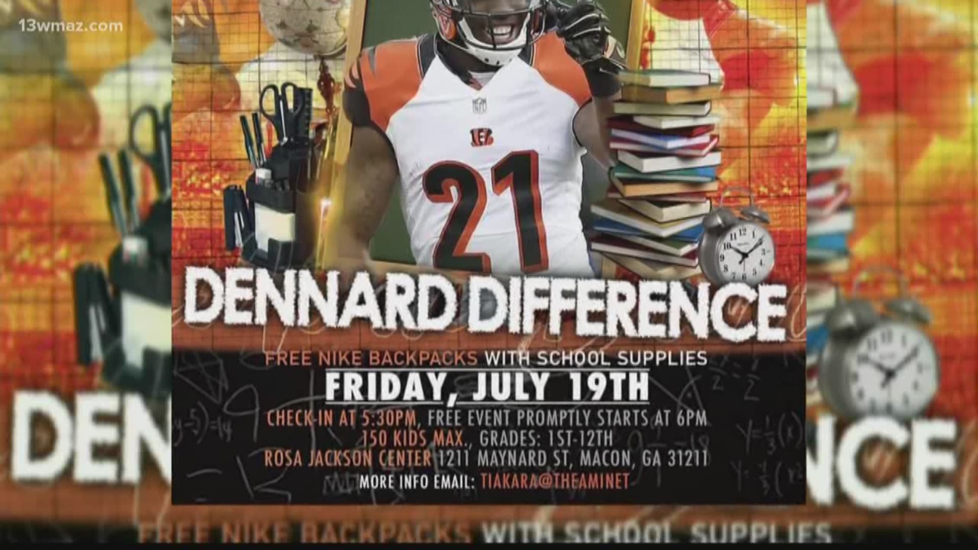 Darqueze Dennard To Host First Backpack Giveaway Wgrz Com