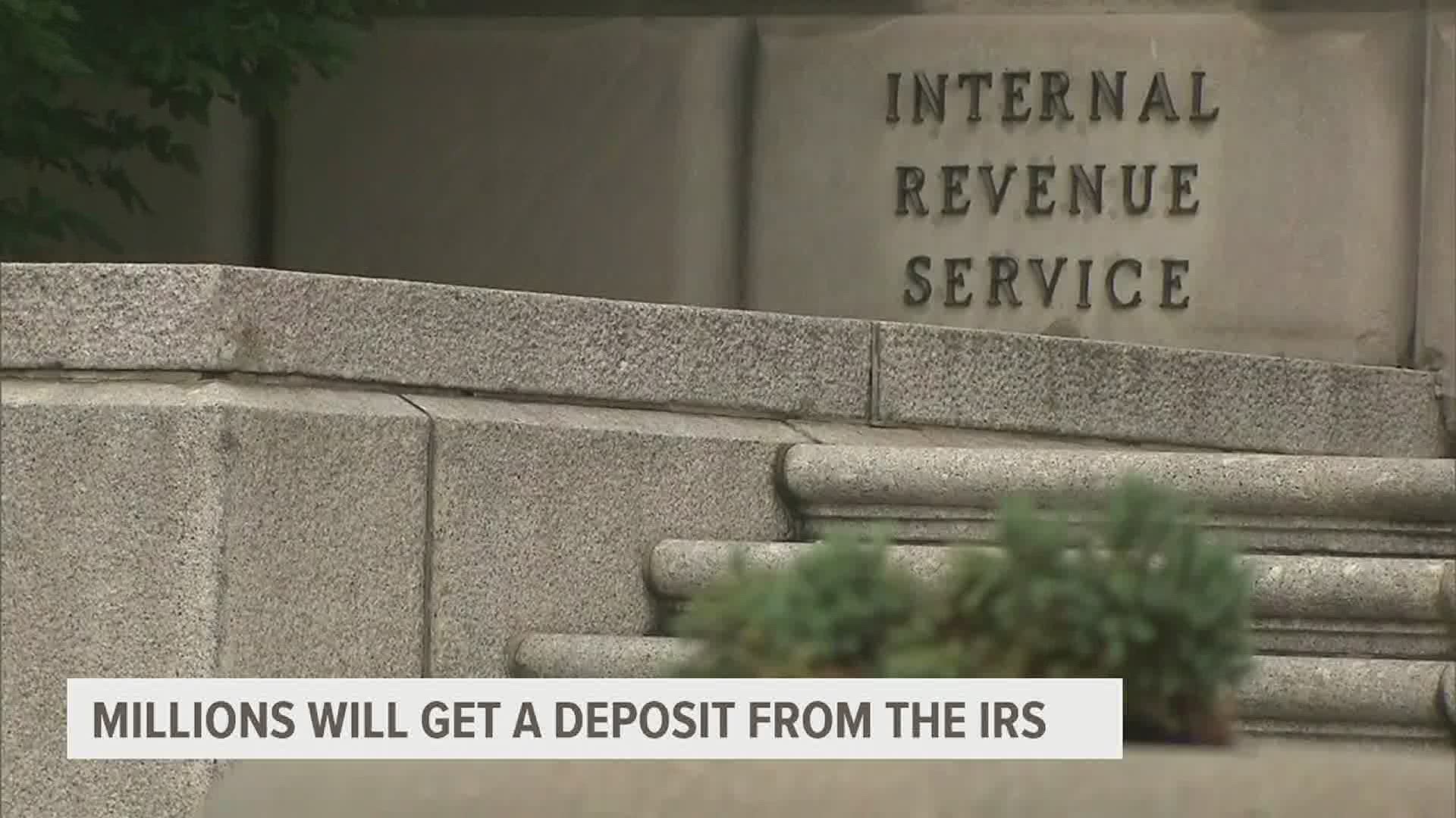 It's part of an interest payment on tax refunds filed before the July 15th deadline.