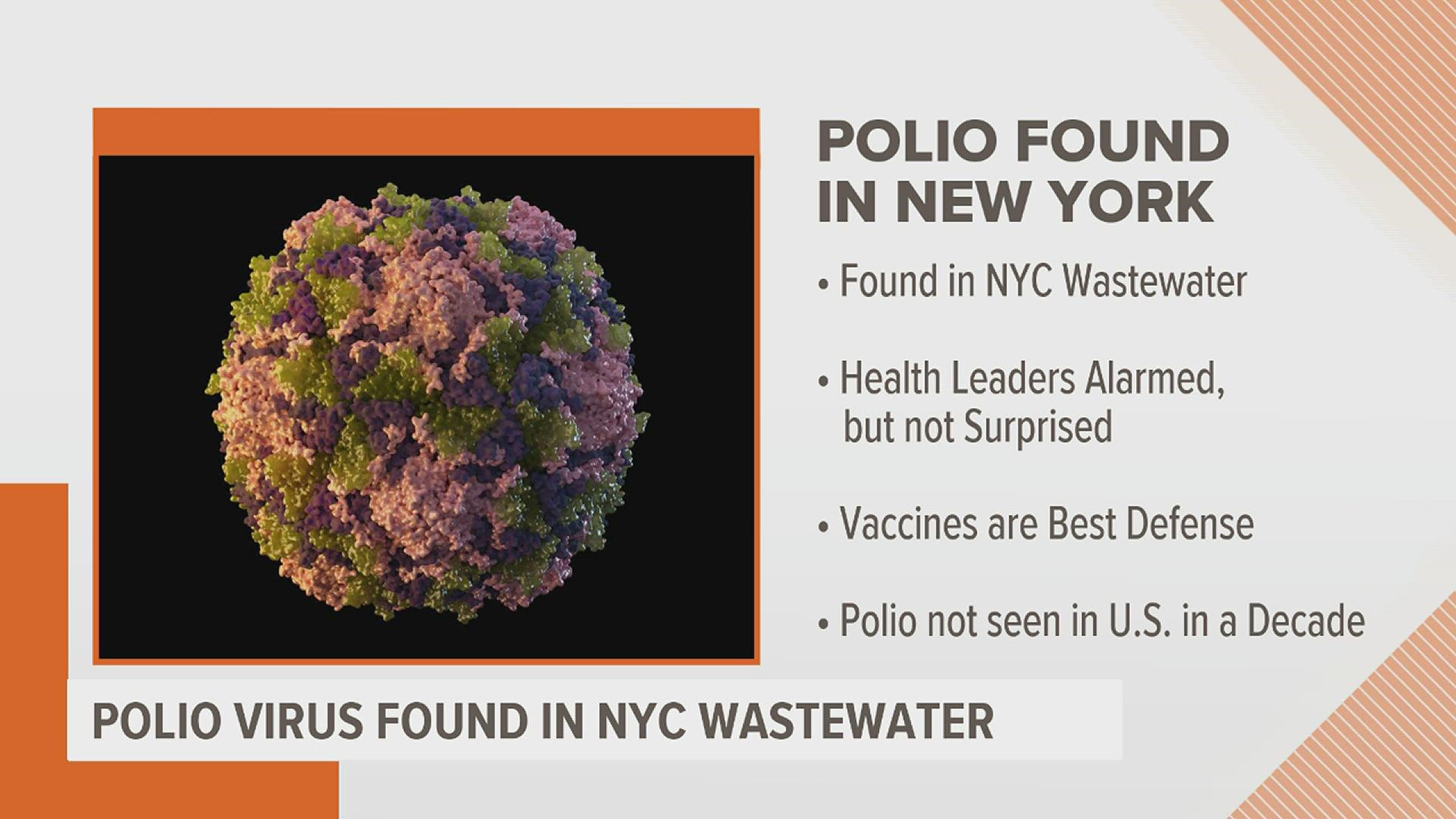 The findings suggest polio is spreading among unvaccinated people. Health officials say the best defense against the virus is to get vaccinated.
