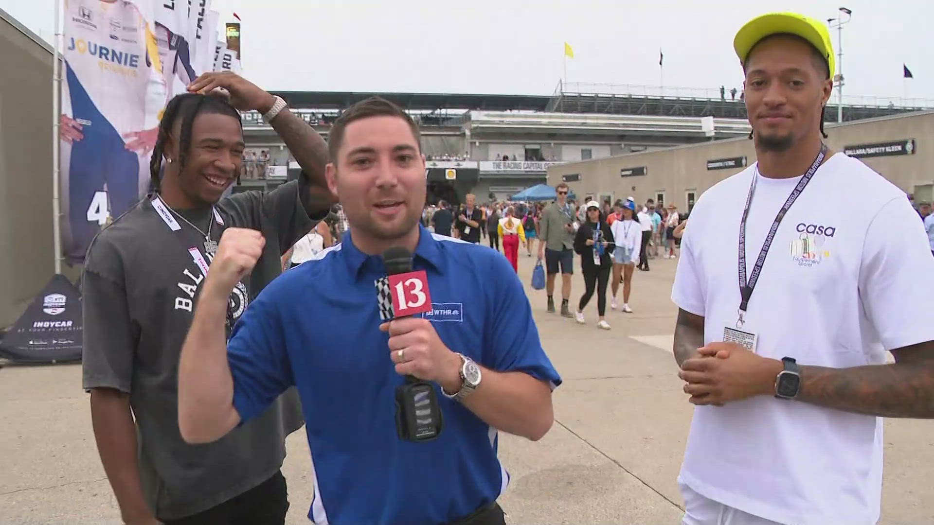 Colts JuJu Brents and Jaylin Simpson visit Gasoline Alley and makes their Indy 500 picks