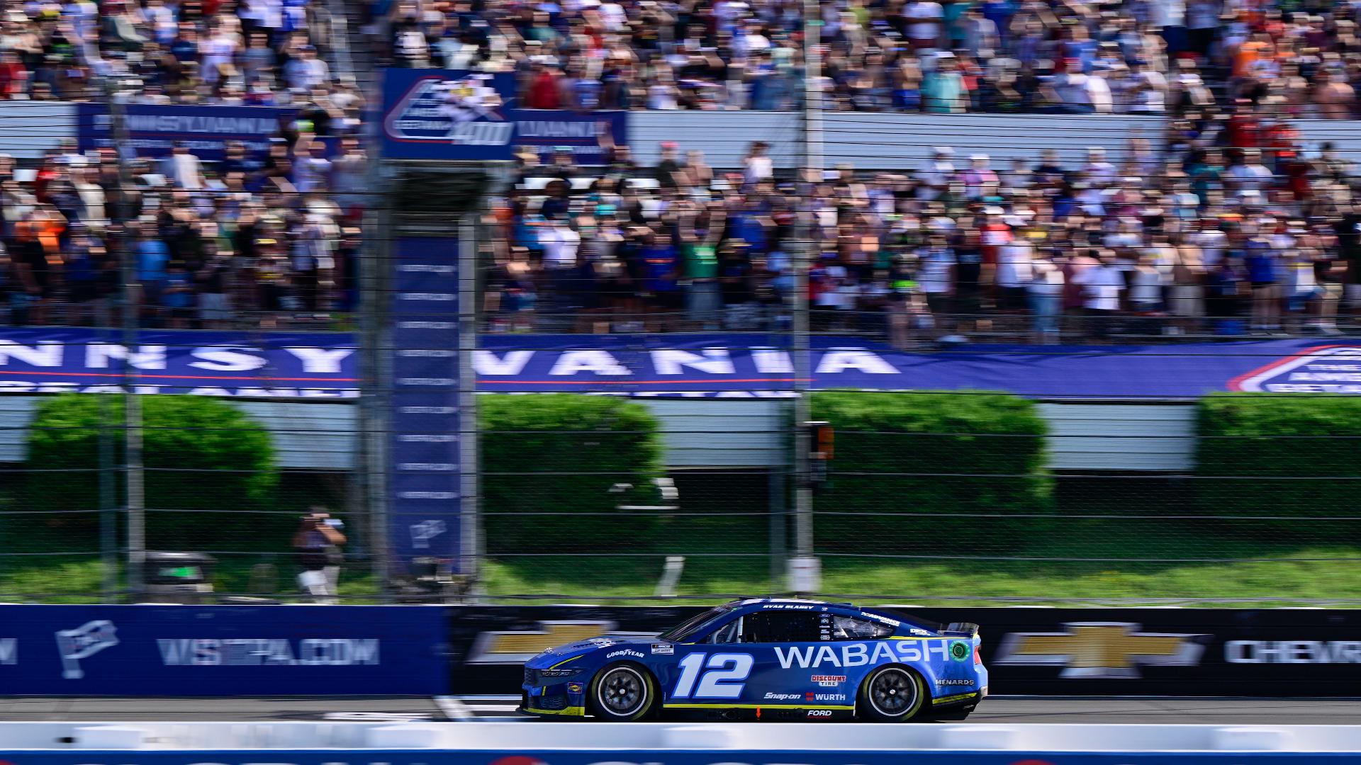 Ryan Blaney Wins Nascar Cup Series Race At Pocono Raceway