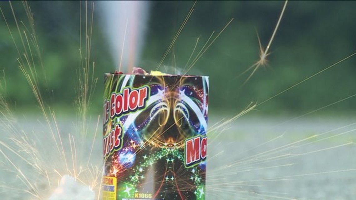 Sparklers are the only fireworks that are legal in New York State
