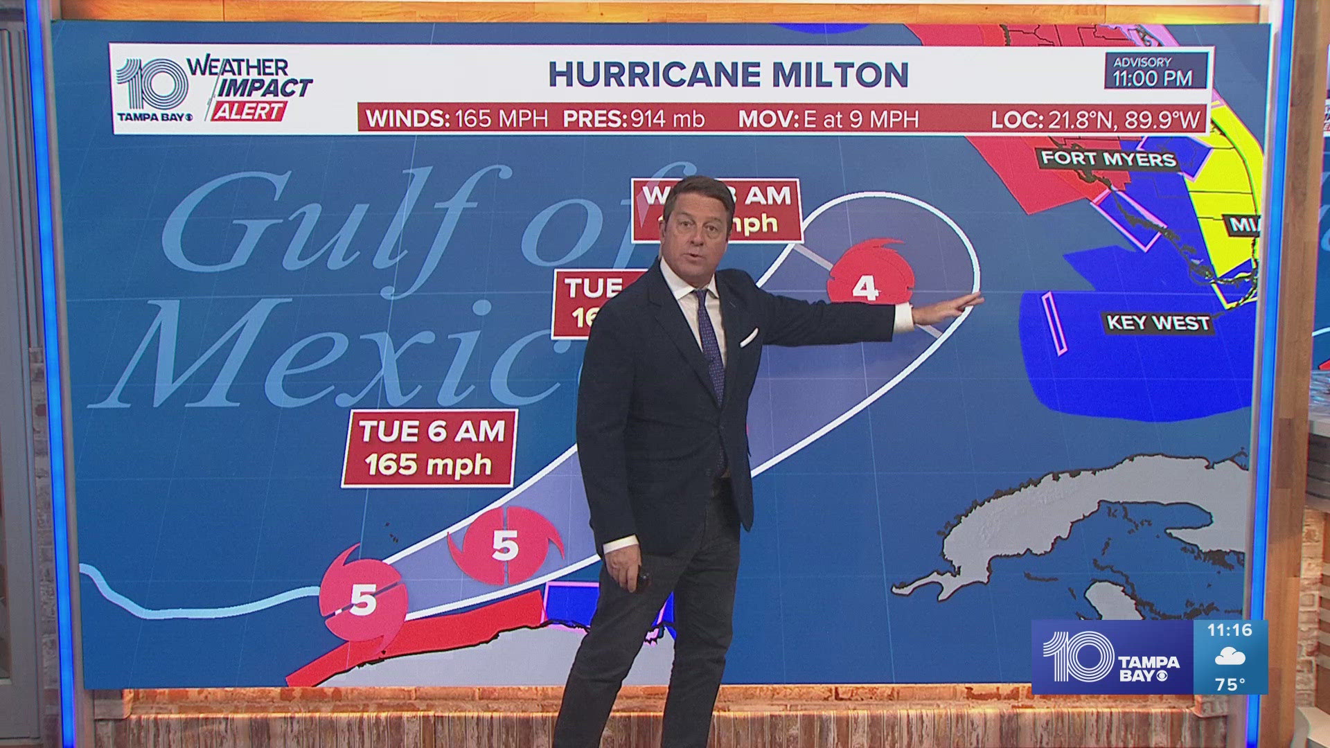 Hurricane and storm surge warnings have been issued for Florida's west coast, including Tampa Bay.