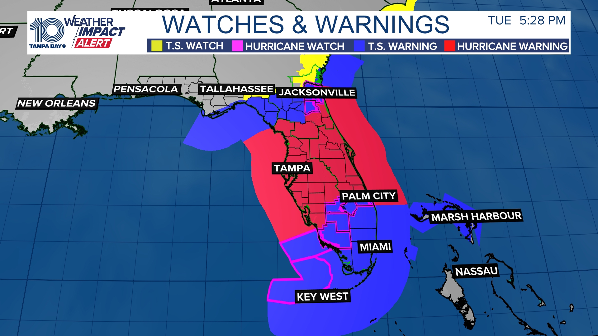 Tracking Milton Hurricane continues track to Florida