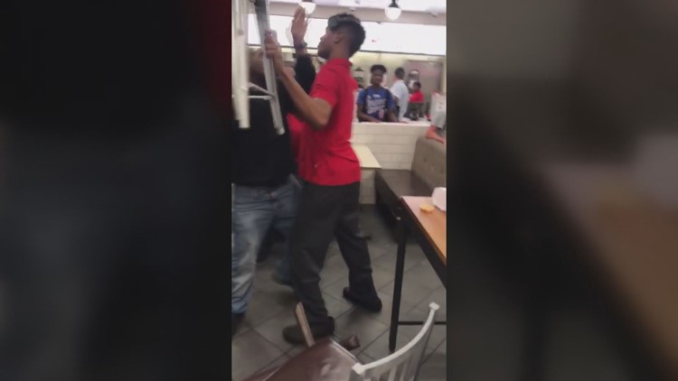VIDEO: Violent brawl between customer and employee at Chick-fil-A in DC