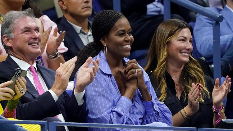 Michelle Obama supports Tiafoe in US Open semifinals