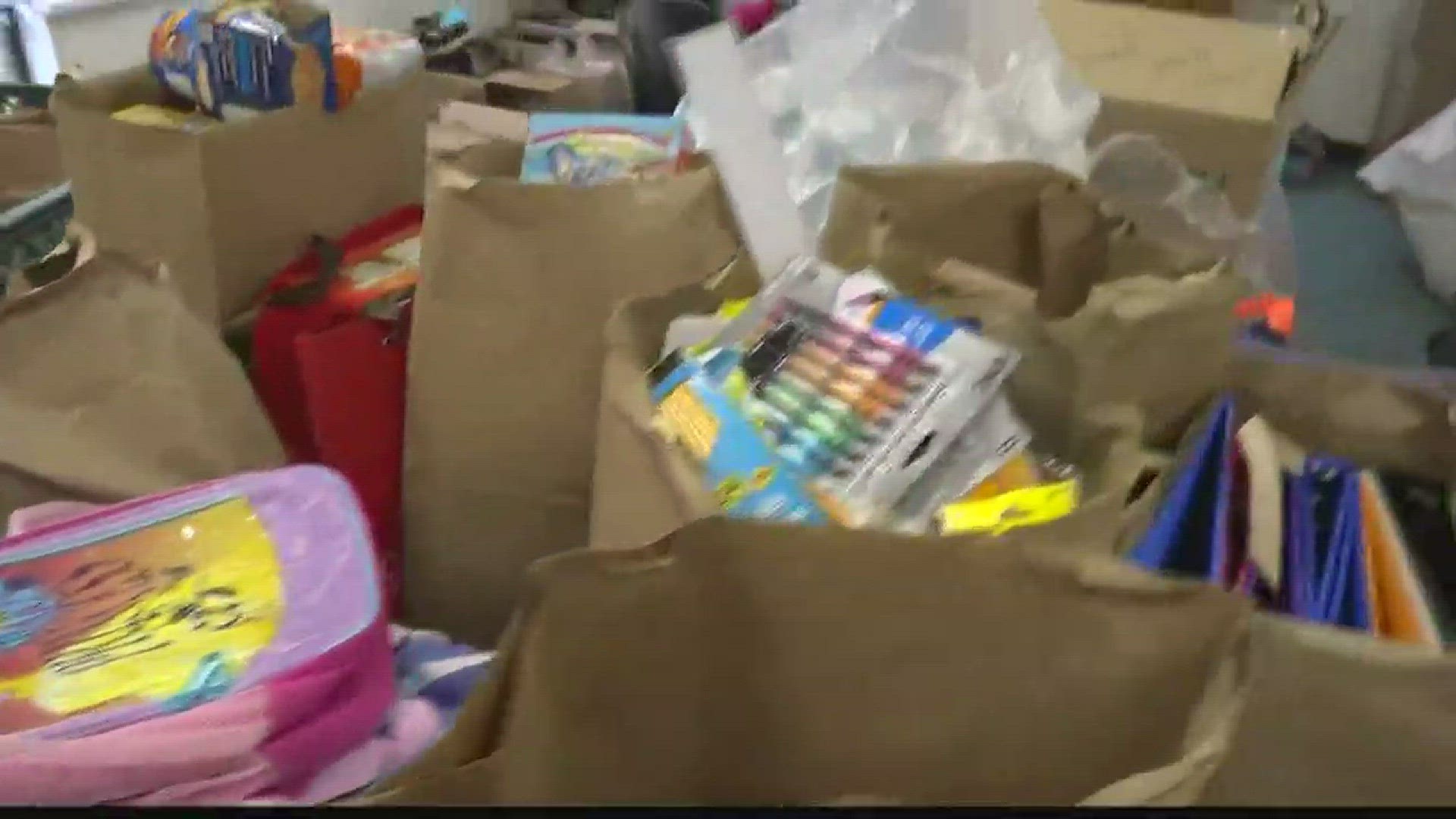 Instead of presents, a Williamsburg boy asked friends and family to donate food, school supplies for his birthday.