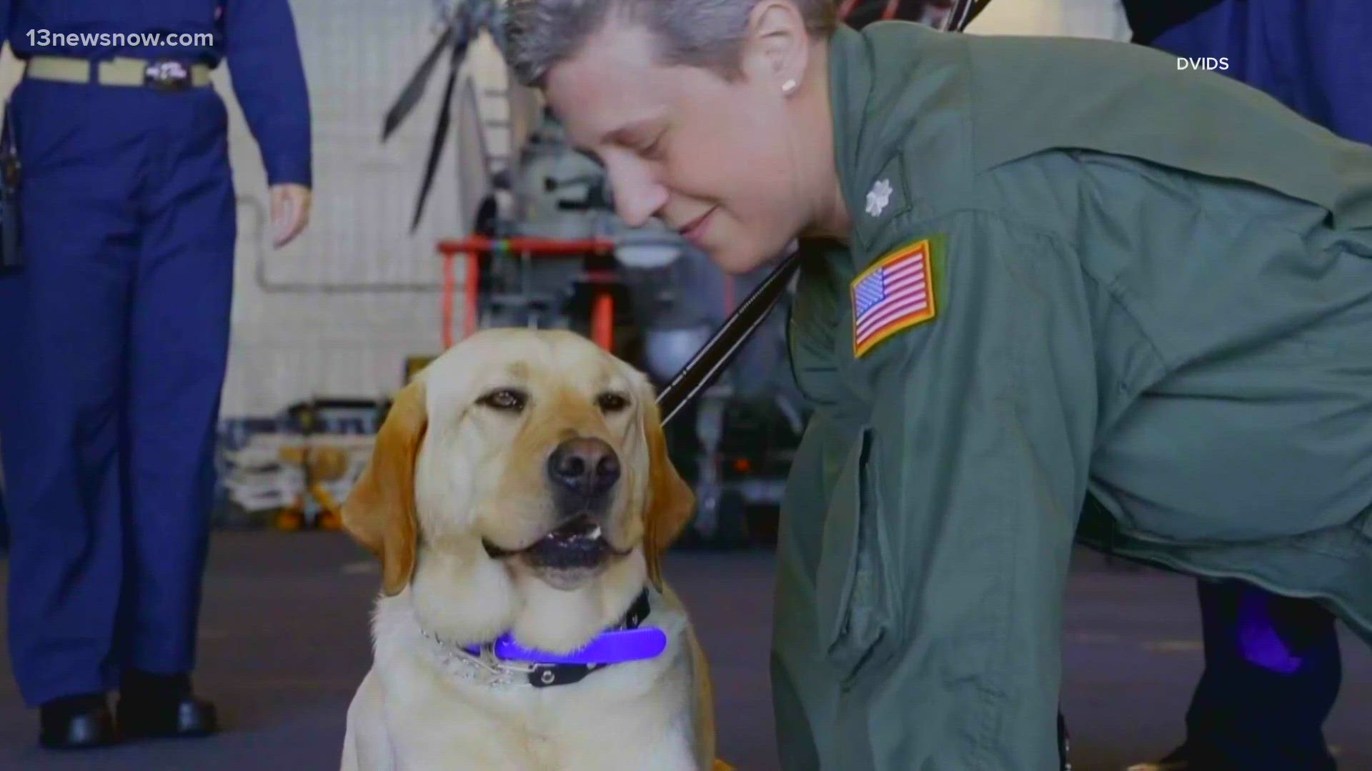 Sage helped human shipmates cope with stress during their more than 8-month-long deployment.