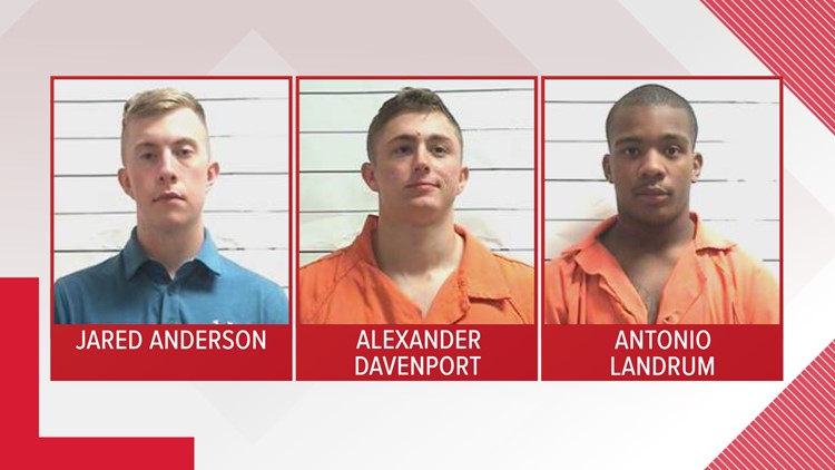 3 Marines arrested and booked in the rape of a Tulane student and her friend