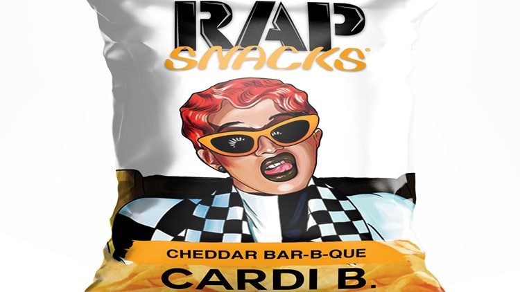 cardi b rap snacks pork skins