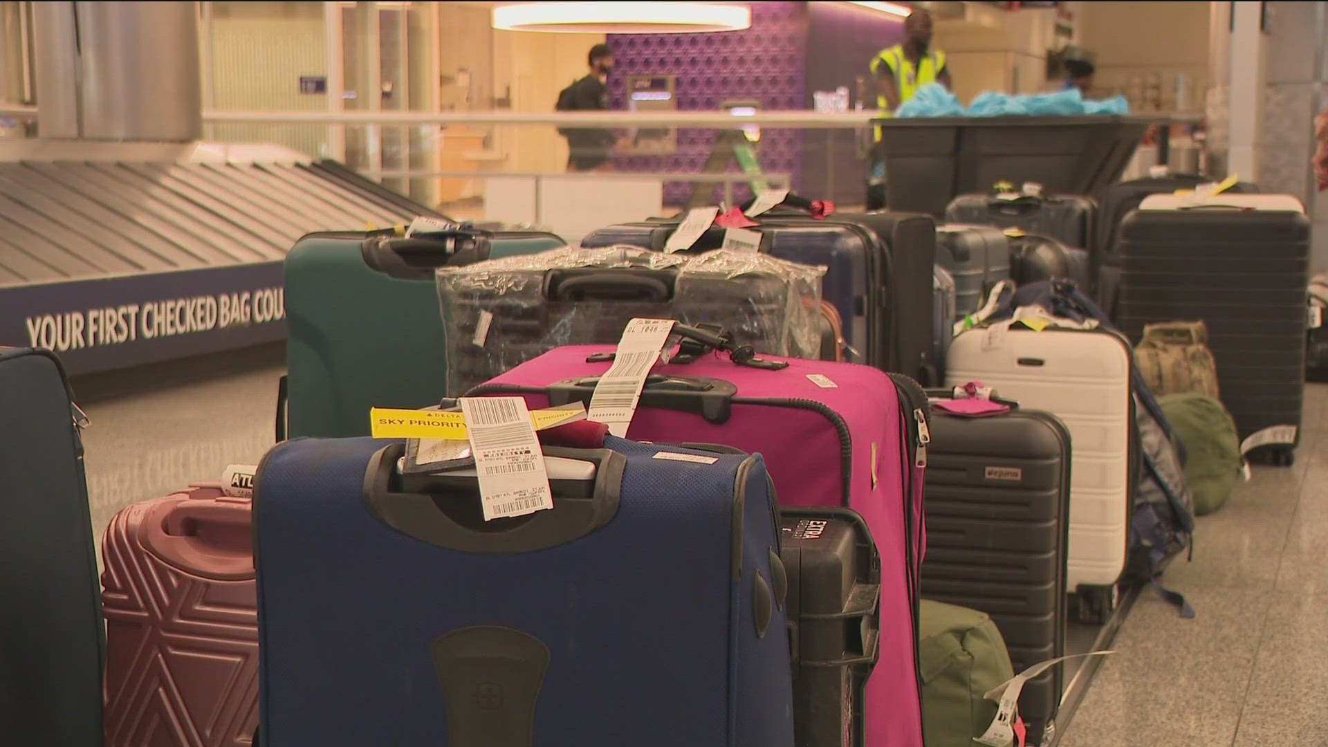 According to FlightAware, more than 900 flights have been delayed, and more than 500 have been canceled.