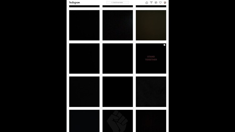 #BlackoutTuesday spreads across Instagram in show of support for nationwide protests