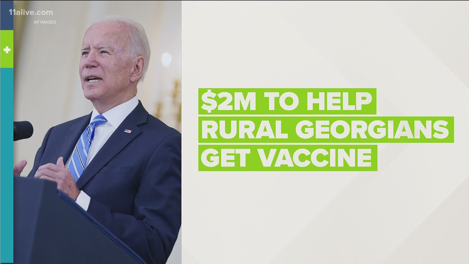The president announced $2M will go to rural health clinics in the state.