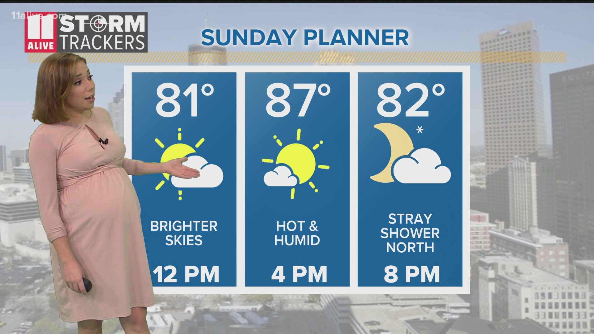 Clouds from the morning will be thinning out.