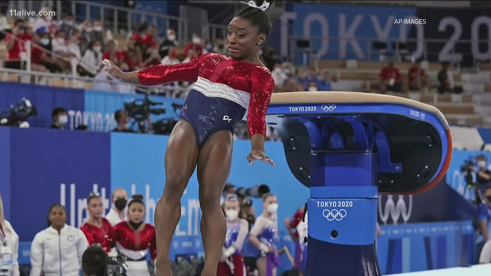 Biles drilled a slightly altered routine a week after taking herself out of several competitions to focus on her mental health.