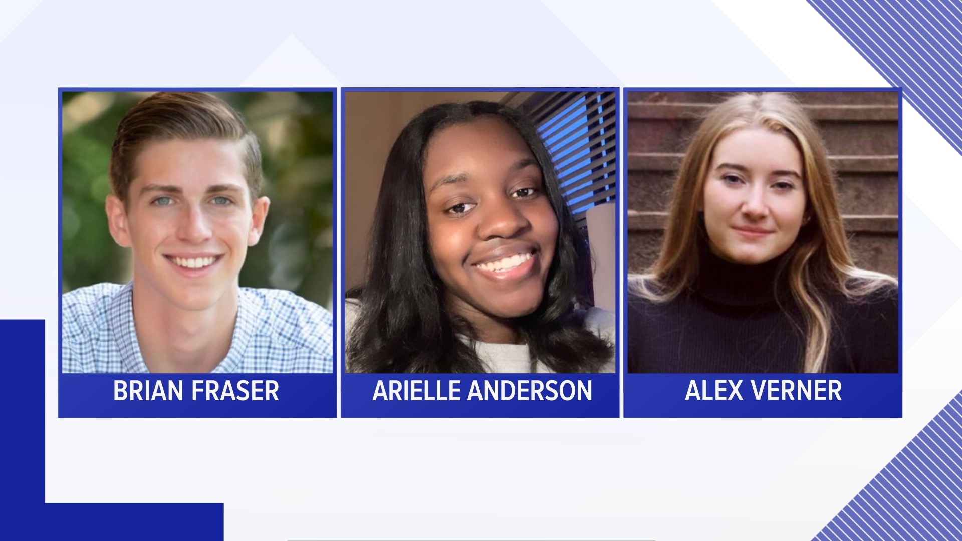 Authorities released all of the names of the three students killed in the mass shooting Monday night at Michigan State University.
